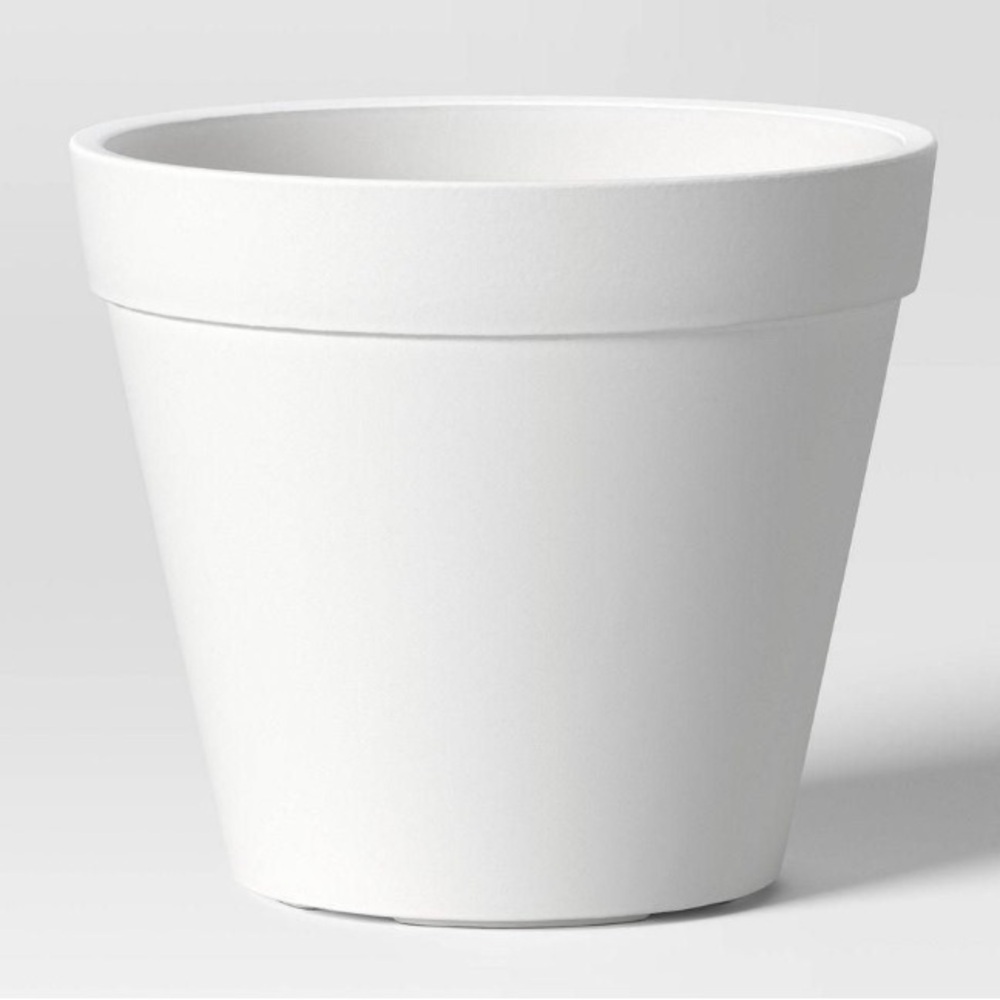 NEW Threshold White Composite Planter Pot 13.85x13.85. No offers